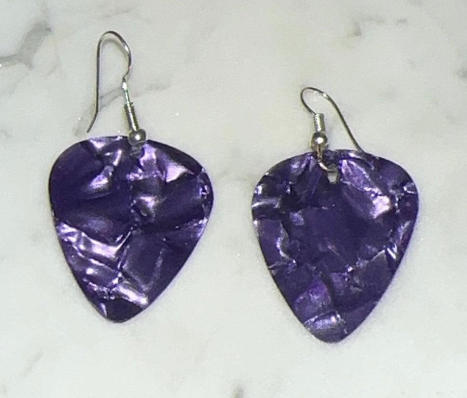 Guitar Pick Earrings - Multi Colored Options